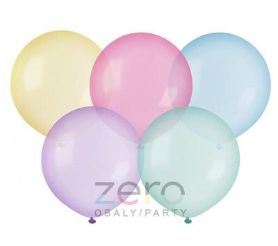 Balónek nafukovací XL pr. 48 cm (5 ks) - mix (krystalické) - Obrázok č. 1