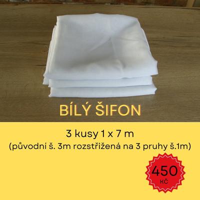 Šifon bílý - Obrázok č. 1