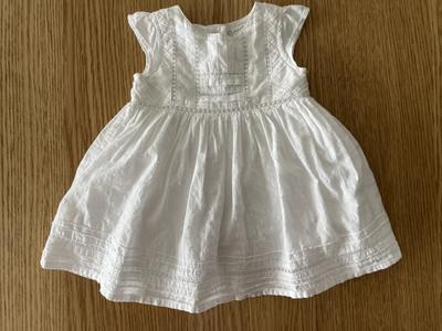 Bílé šaty Next baby vel.68 - Obrázok č. 1