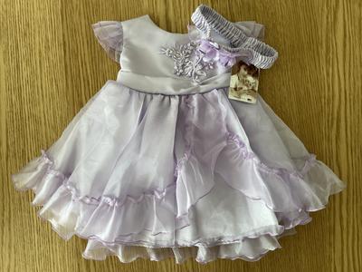Fialové princeznovské šaty KID Collection, vel.68 - Obrázok č. 1